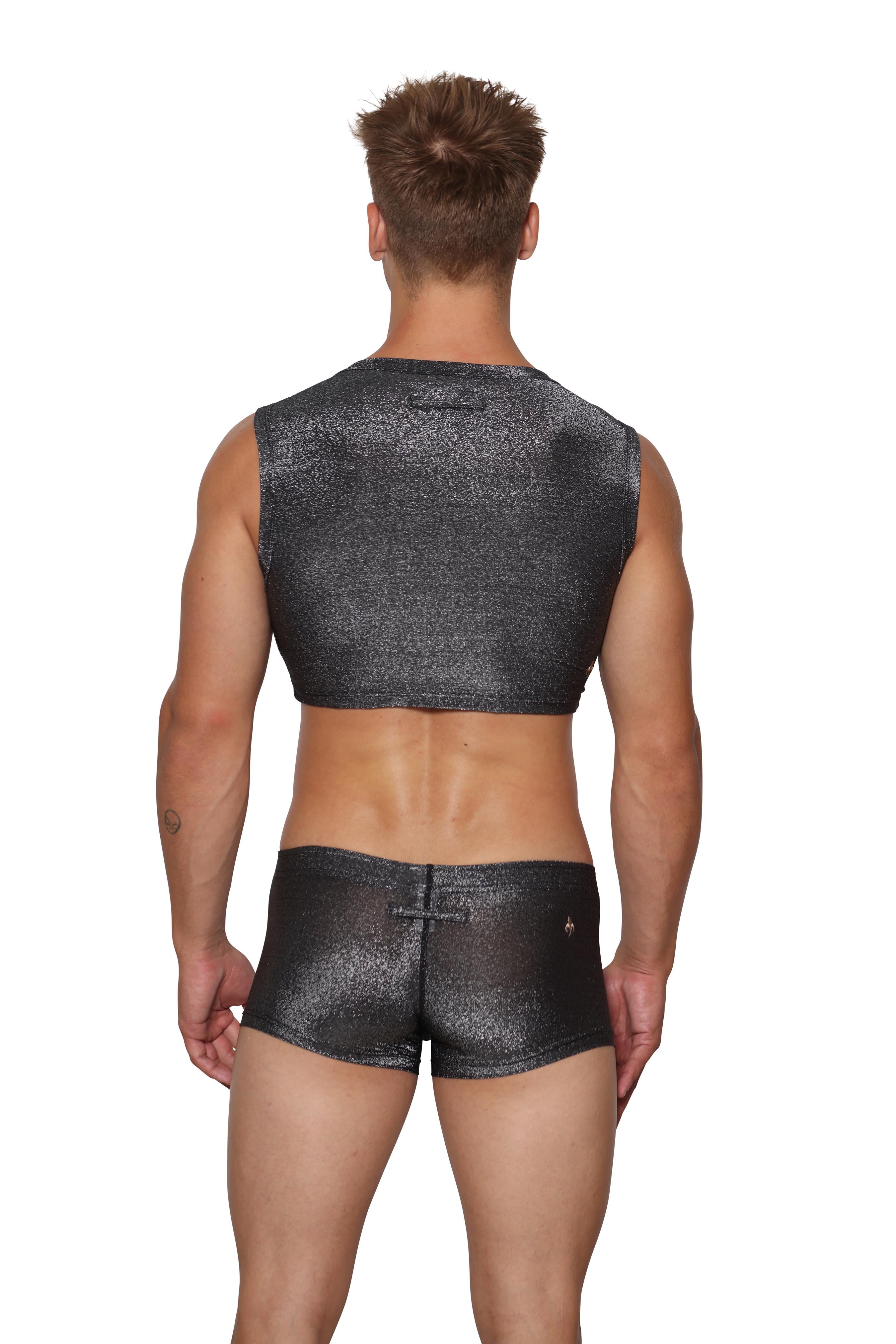 #color_Glisten Top Black