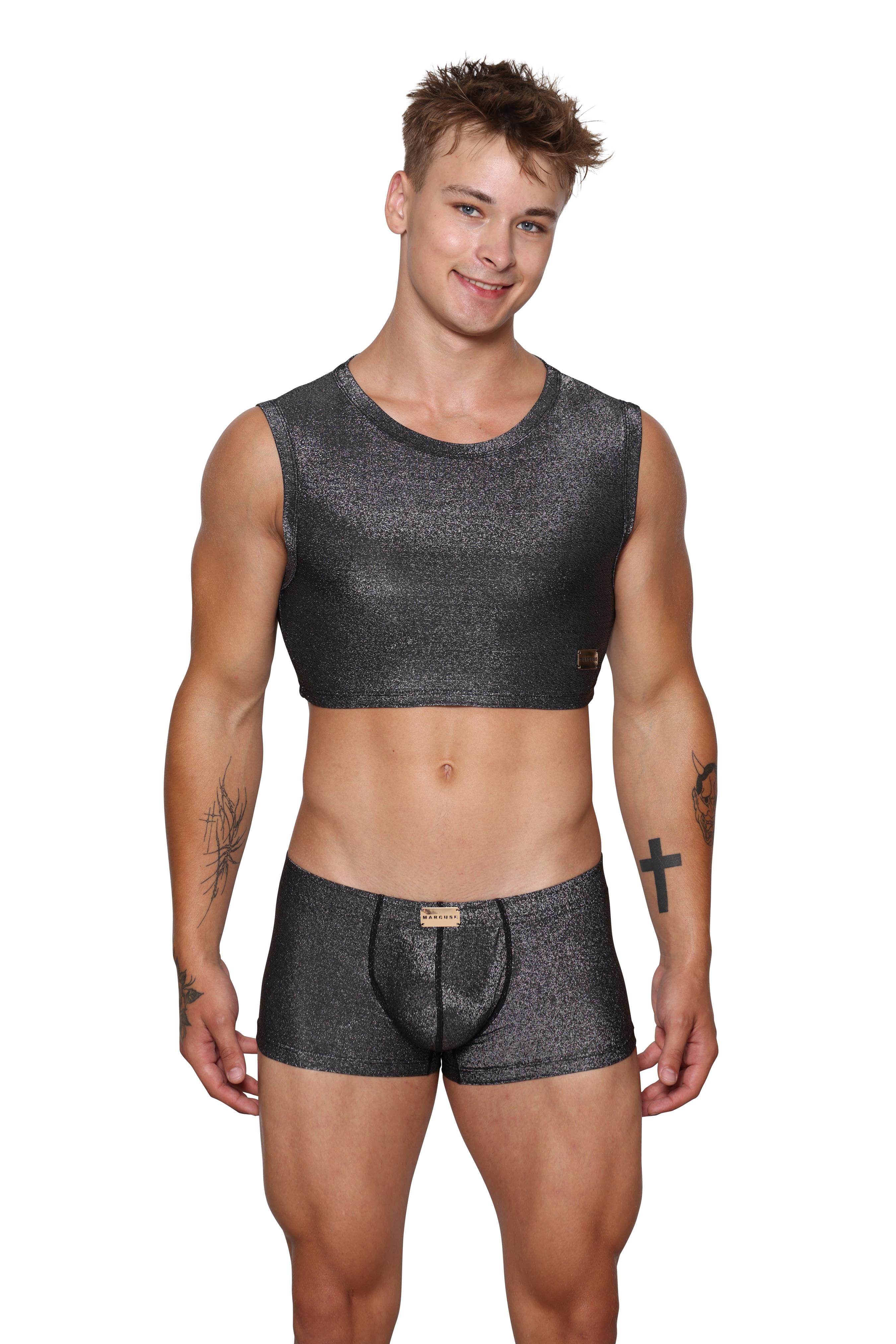 #color_Glisten Top Black