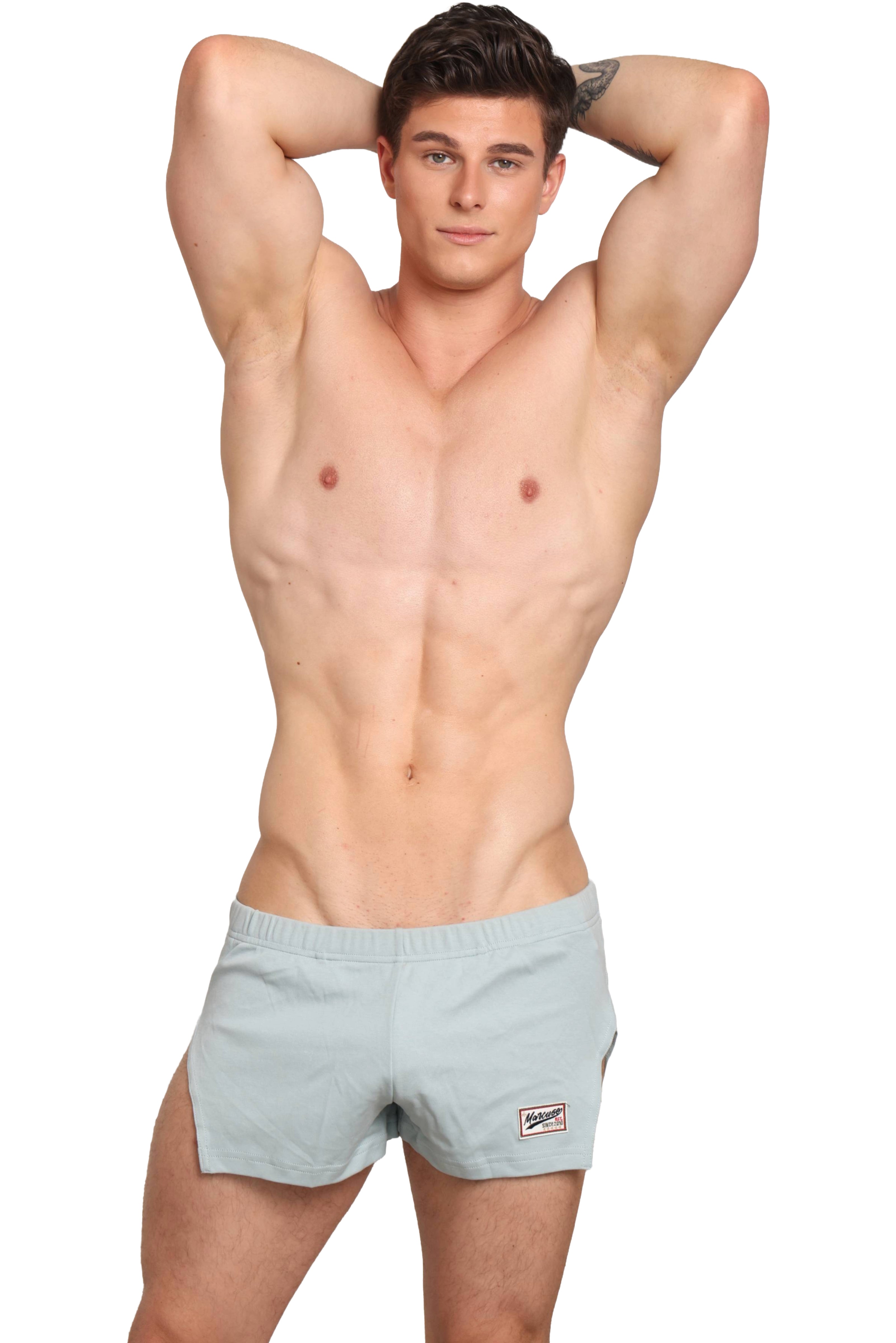 #color_Hansar shorts ice blue