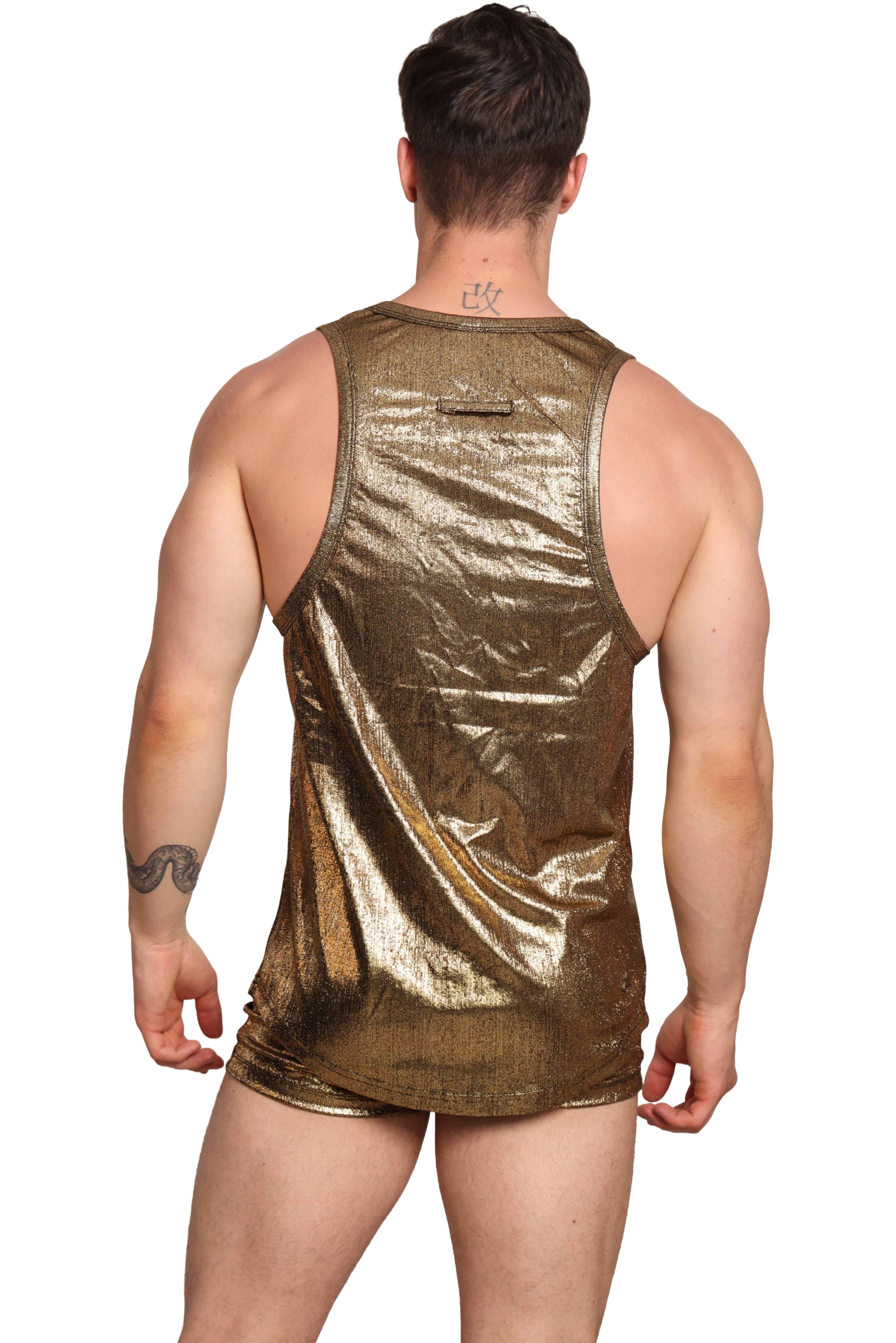 #color_Midnight tank top gold