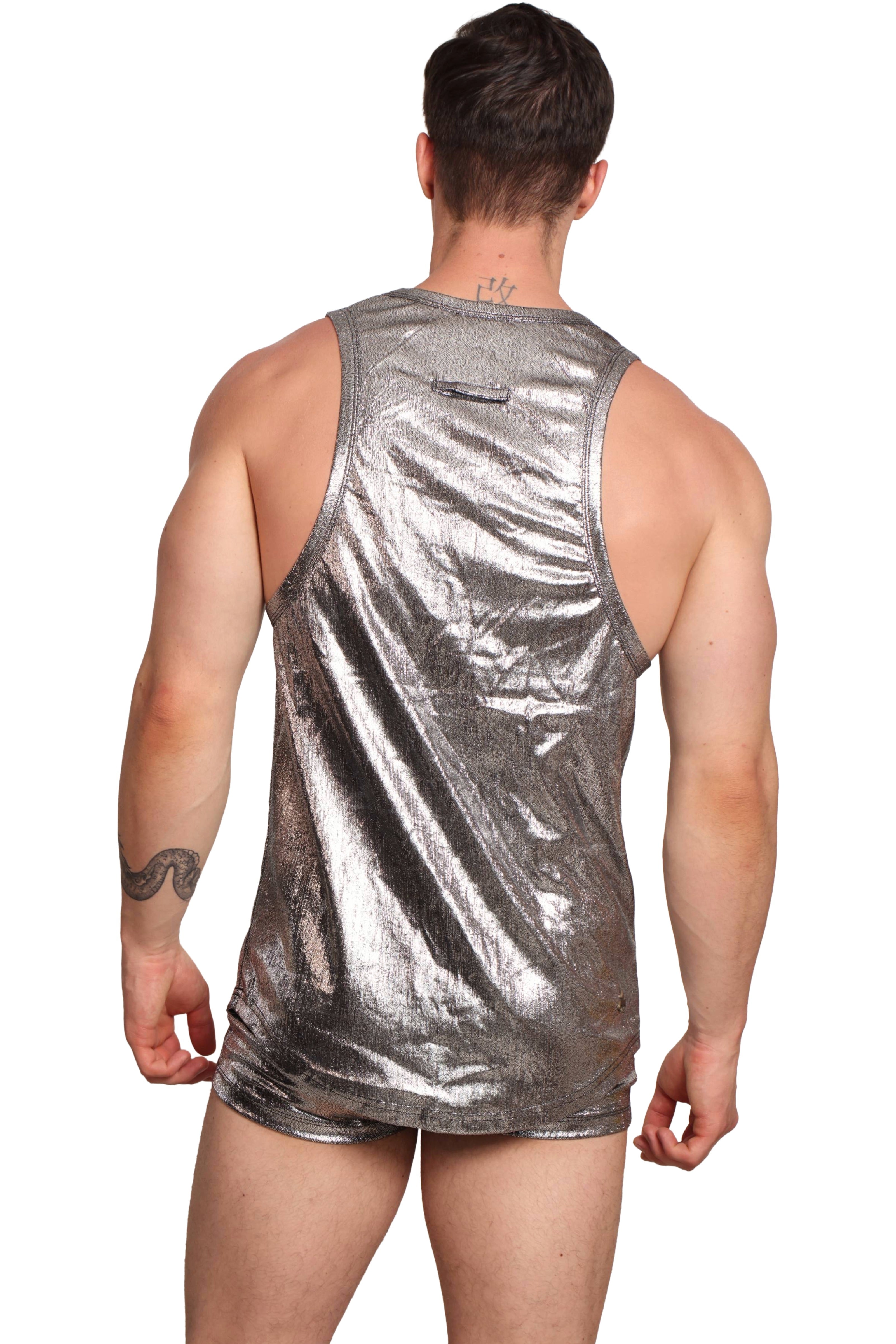 #color_Midnight tank top silver