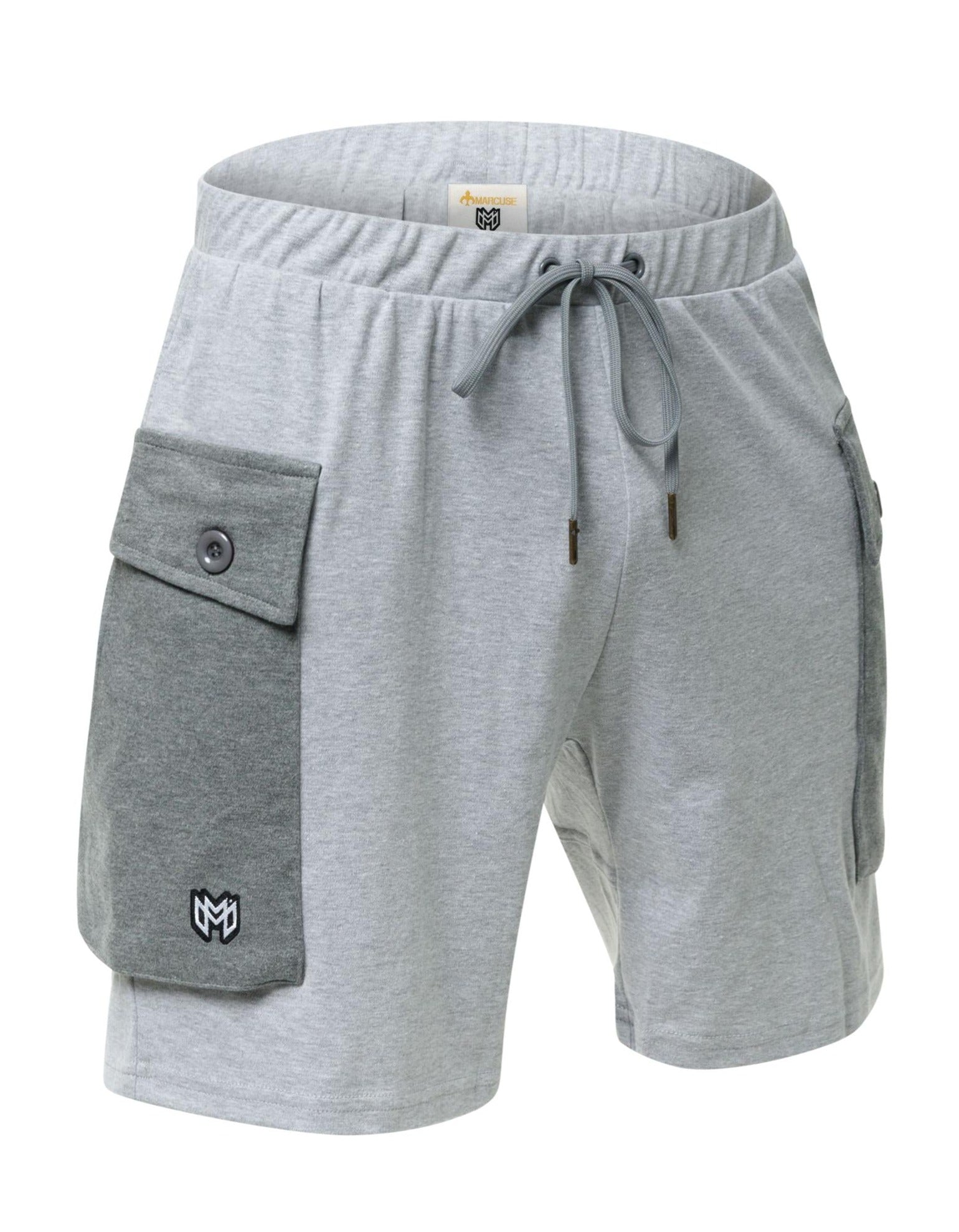 #Zaiden Cargo Shorts grey#colour_Zaiden Cargo Shorts grey