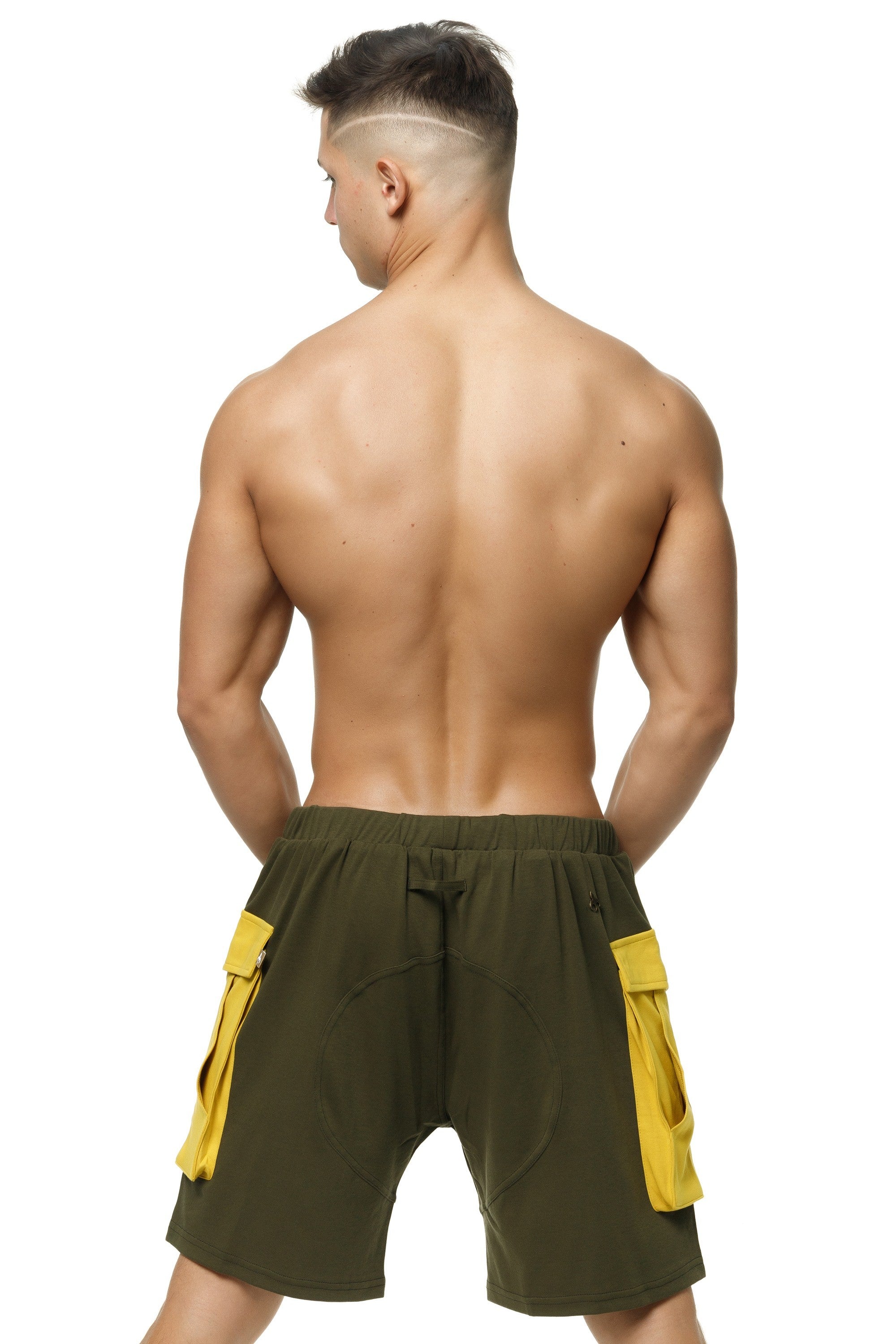 #Zaiden Cargo Shorts khaki#colour_Zaiden Cargo Shorts khaki