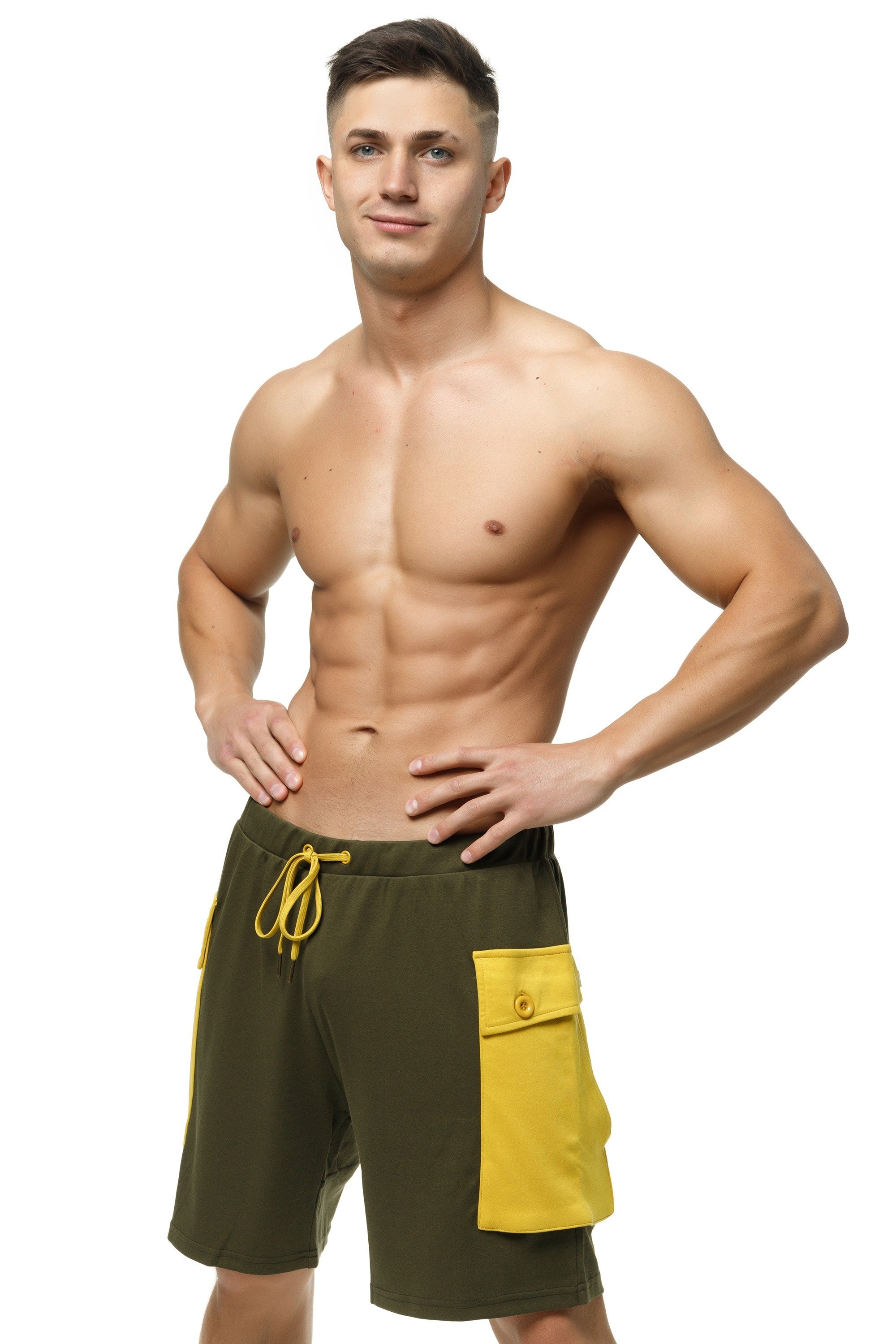 #Zaiden Cargo Shorts khaki#colour_Zaiden Cargo Shorts khaki