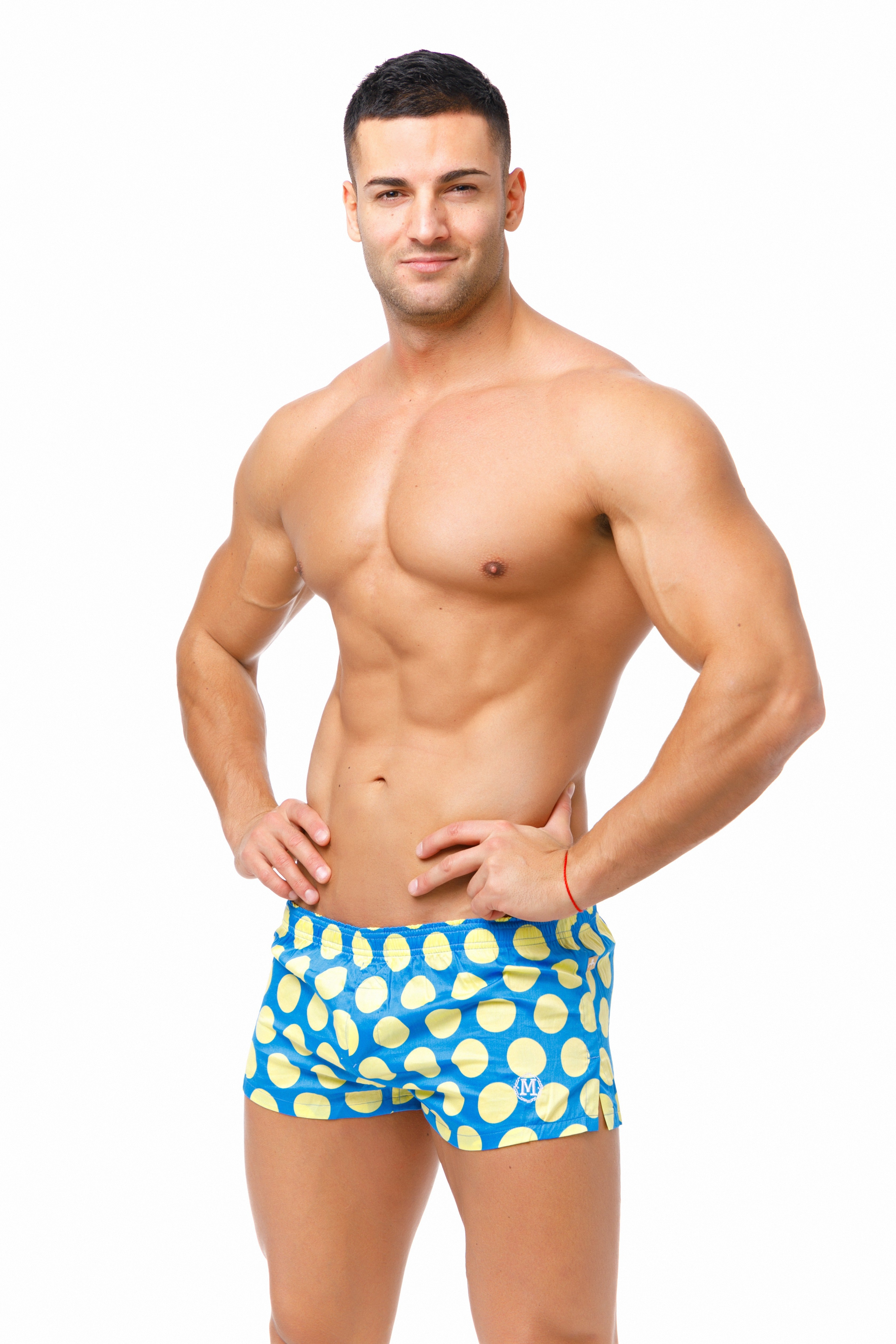 #Caleçon Polka Dots Blue#colour_Caleçon Polka Dots Blue