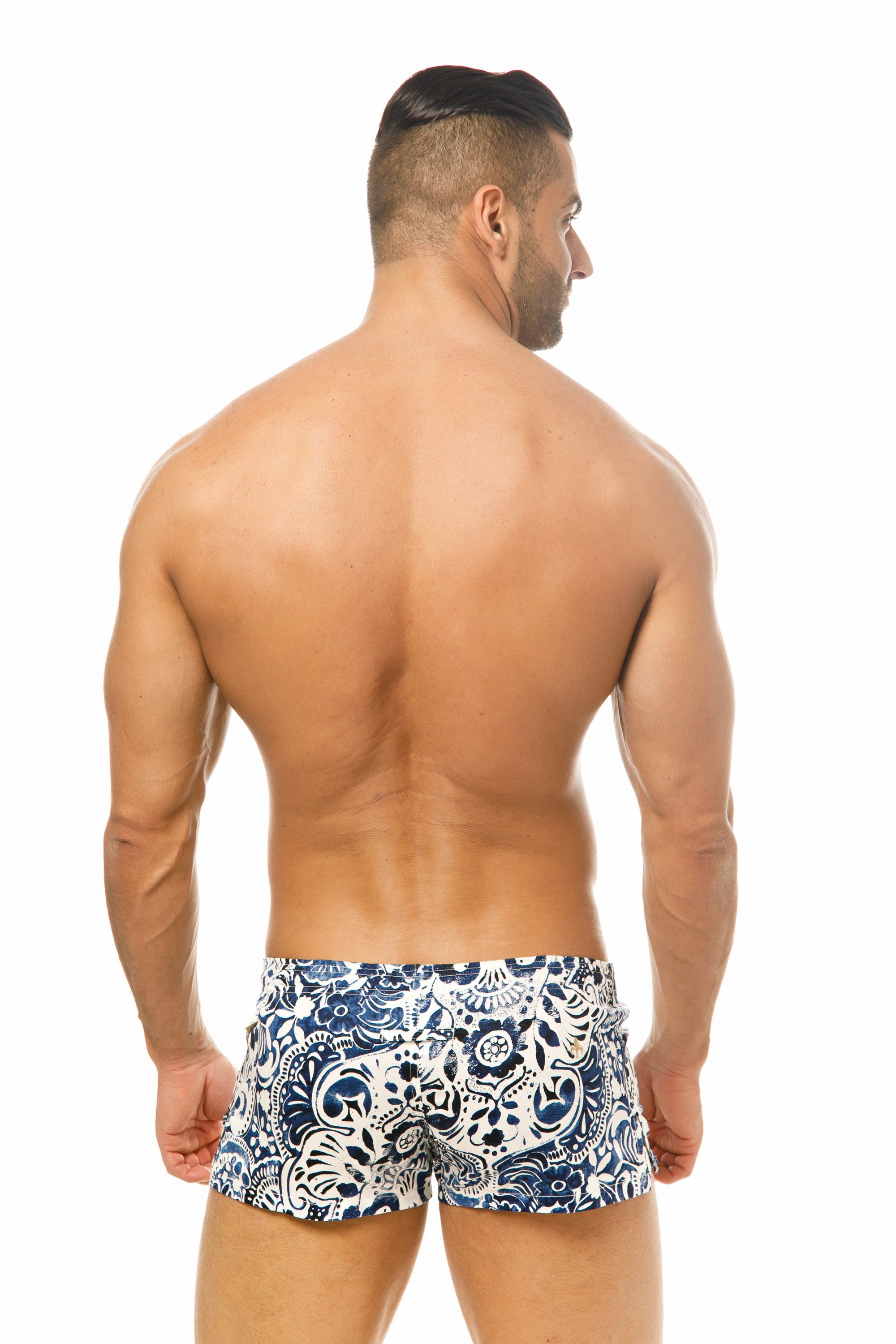 #Caleçon Floral Blue#colour_Caleçon Floral Blue