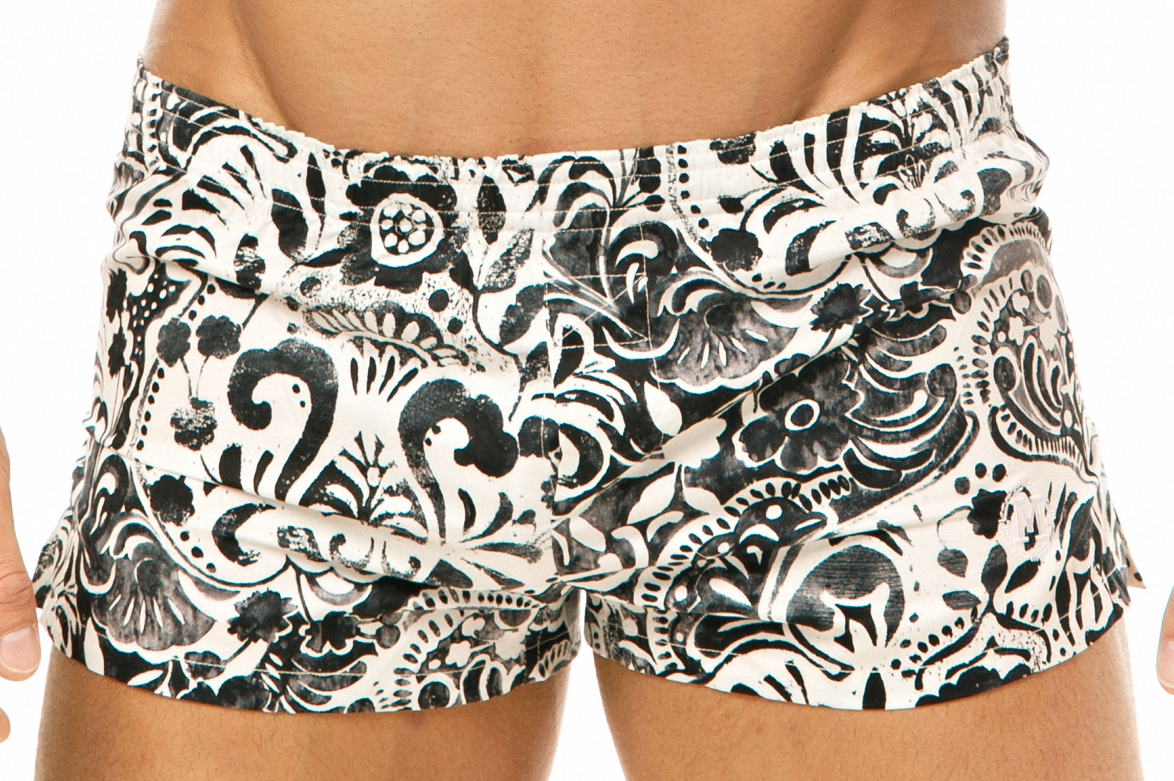 #Caleçon Floral Black#colour_Caleçon Floral Black