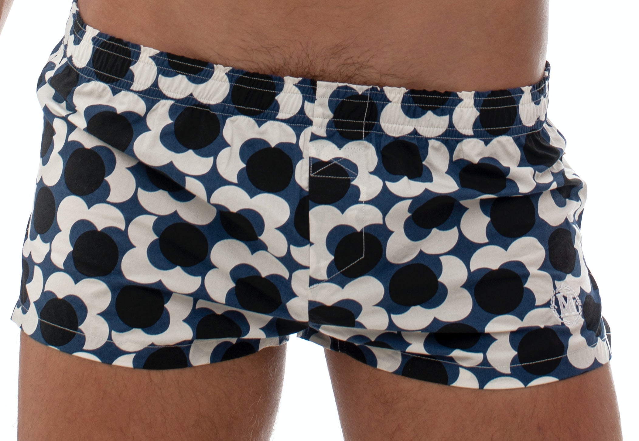#colour_Caleçon Retro Floral Blue