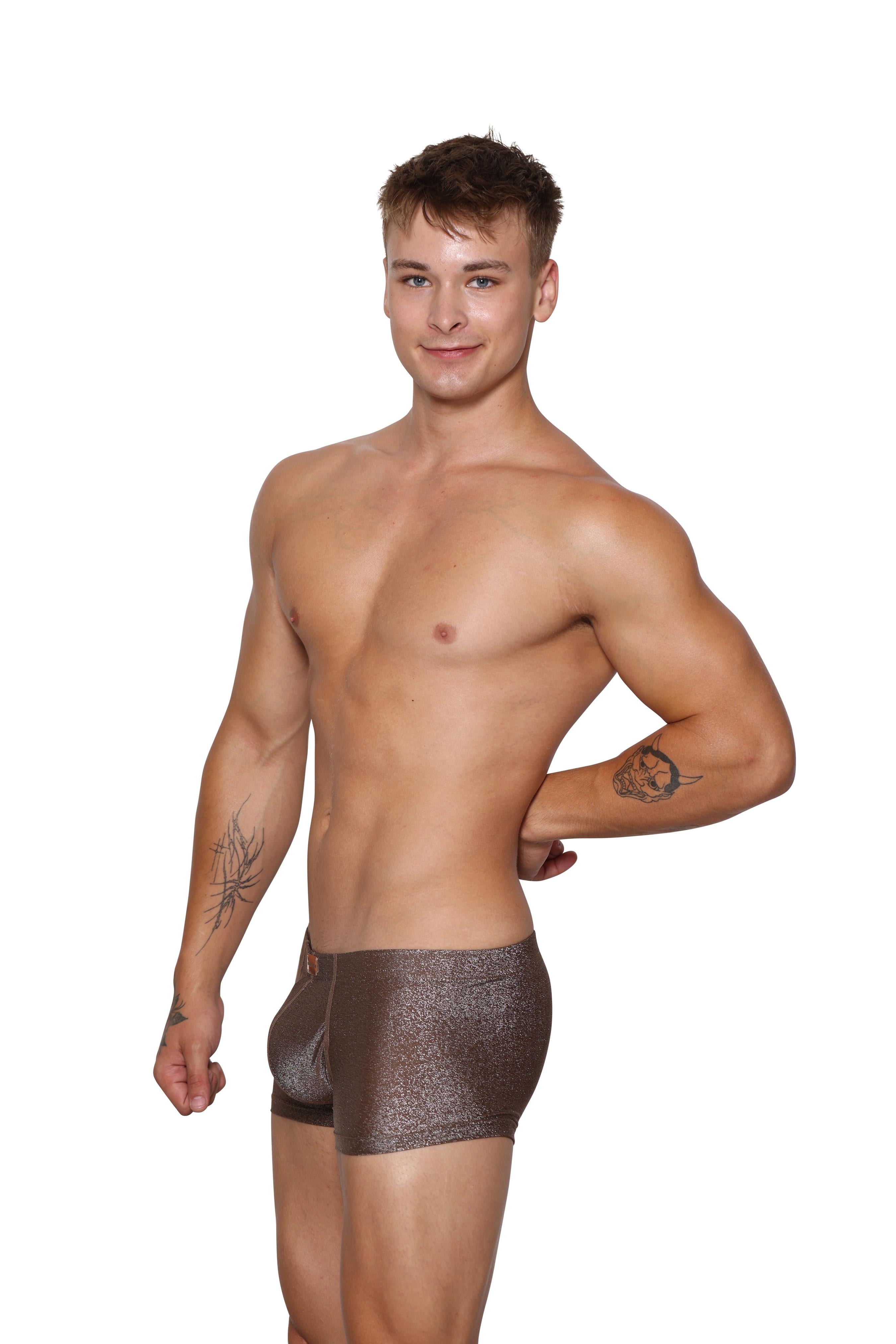 #color_glisten shorts bronze