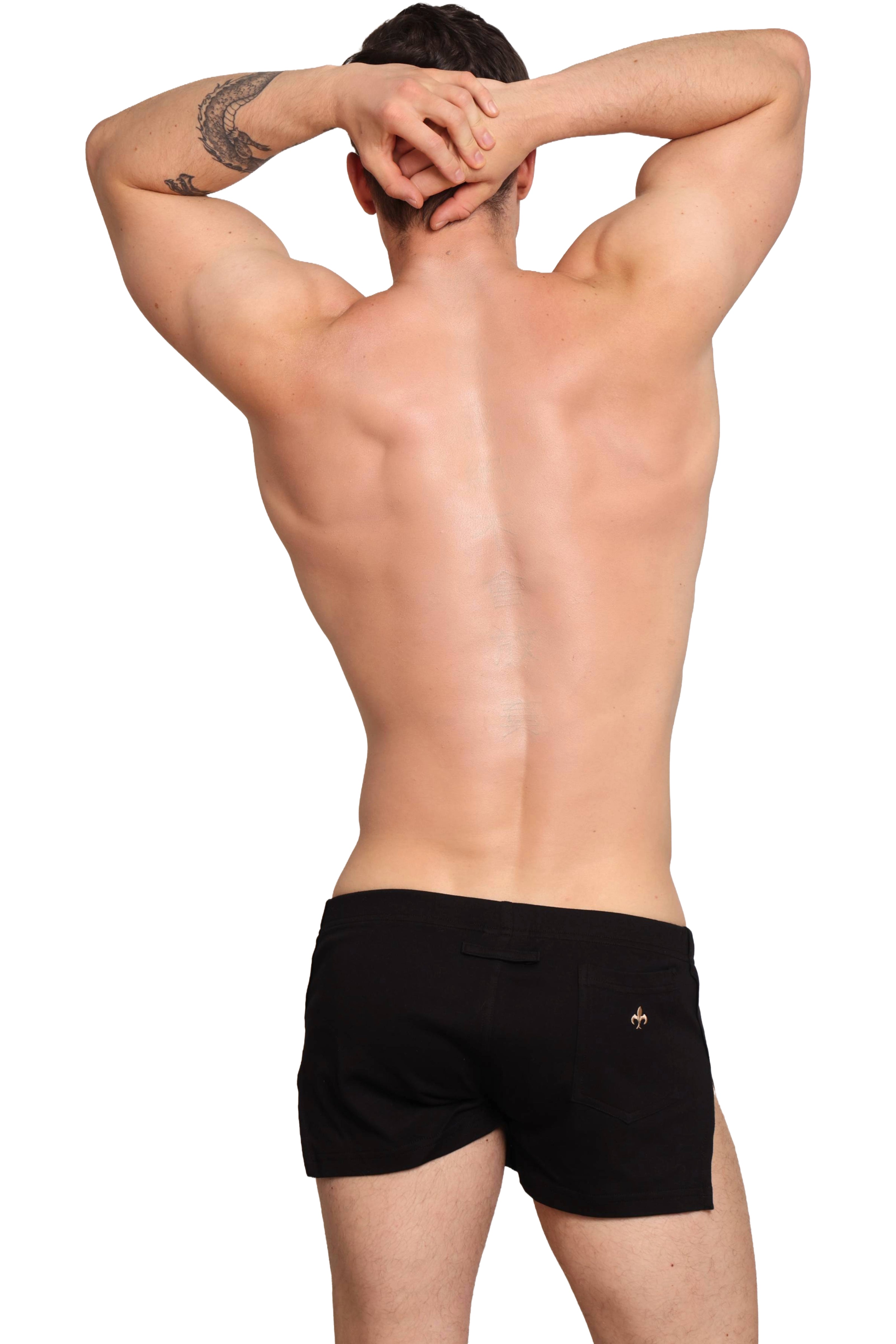 #color_Hansar shorts black