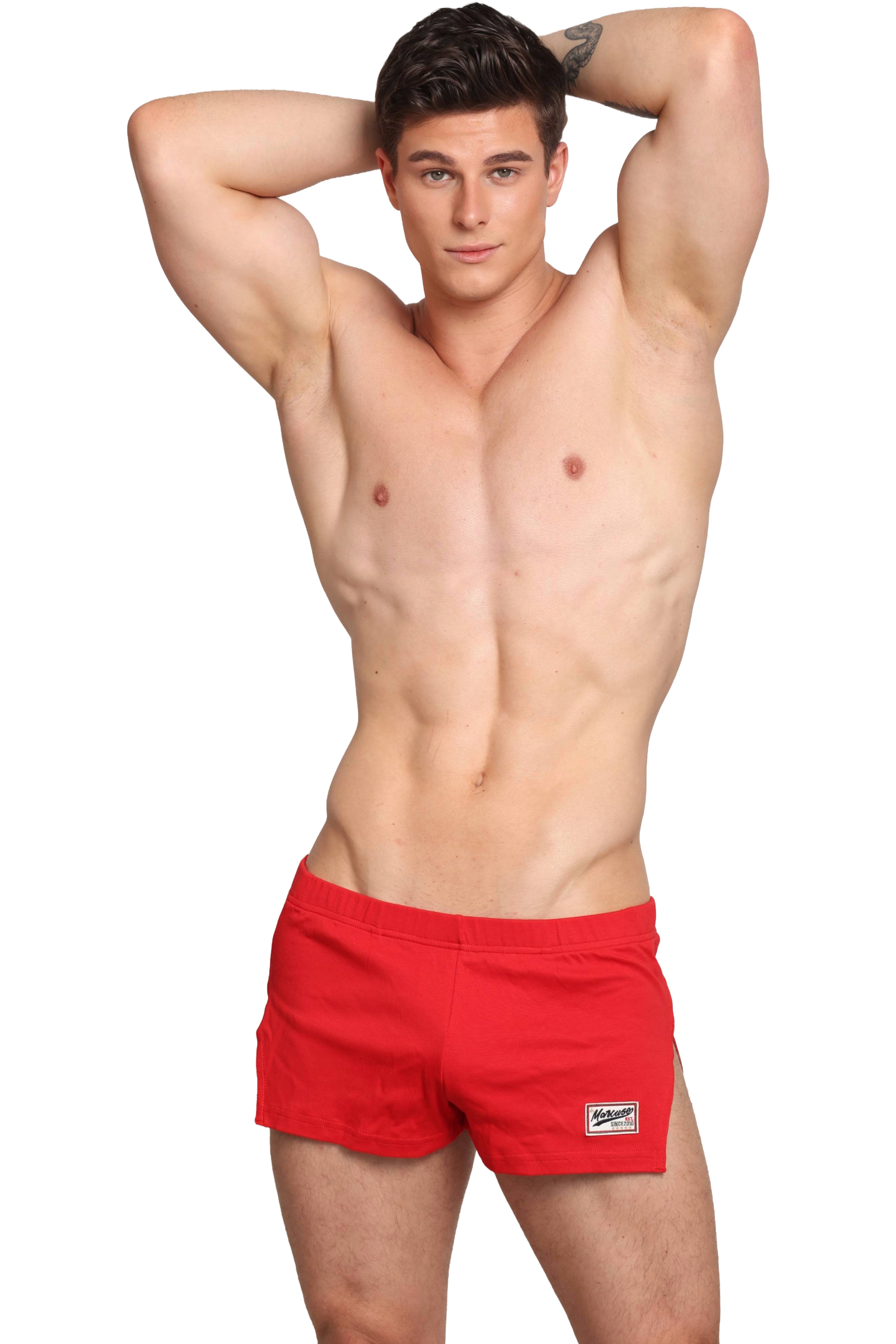 #color_Hansar shorts red